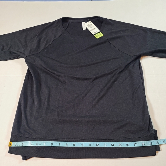 Ideology Black Crewneck Cozy Stylish Sweatshirt NWT Medium - Picture 9 of 11